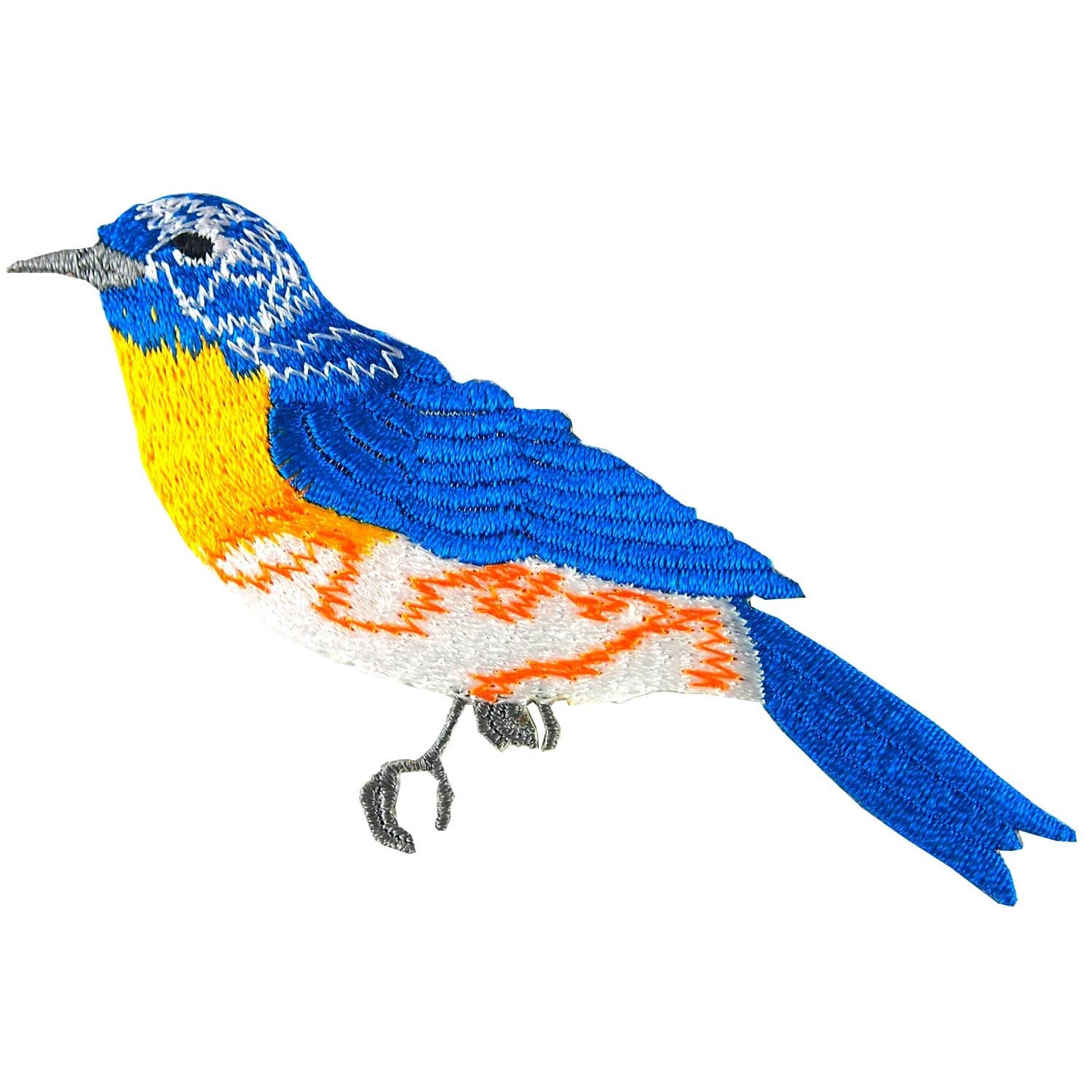 Blue Bird Embroidered Iron on Patch
