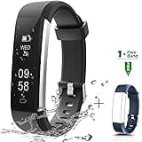 CHEREEKI Fitness Tracker, Activity Tracker IP67 Waterproof with Replaceable Strap, Smart Sports Watch Wristband Slim Bracelet Compatible with Android and iOS Smartphones