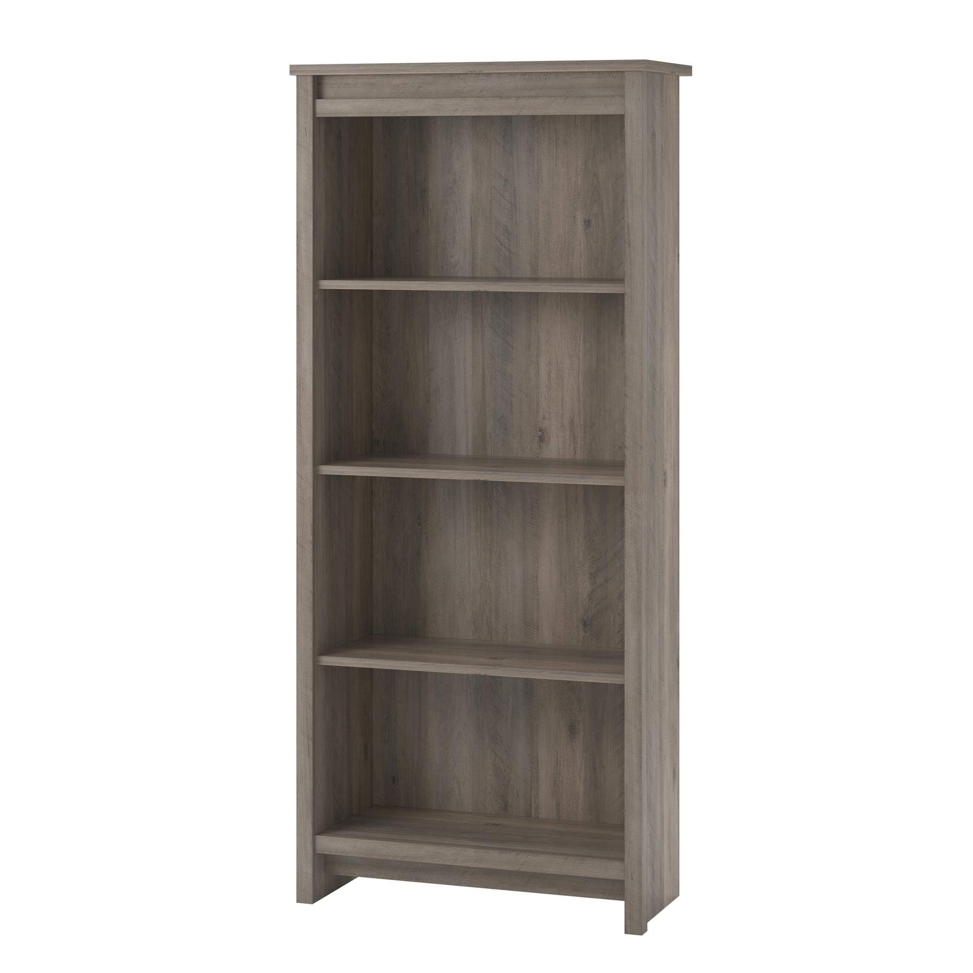 Ameriwood Home Bassinger 4 Shelf Bookcase, Gray Oak