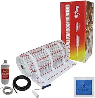 Electric Underfloor Heating kit 150w - 18.0m2 - White Touch Thermostat