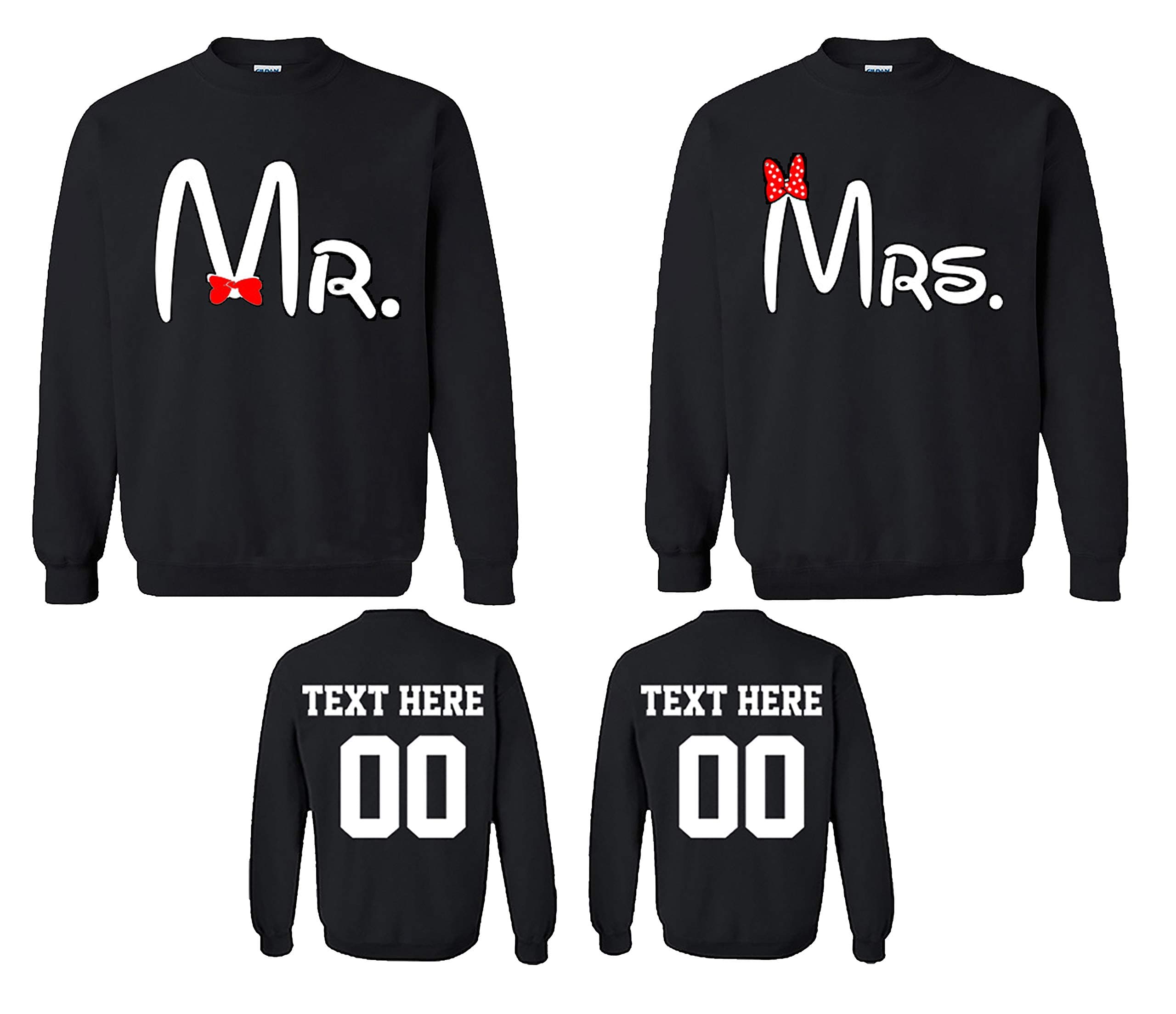Old Mr and Mrs Pattern Customized Text Name Design Couple Hoodie, Crewneck Sweatshirt, Tshirt, Tank top