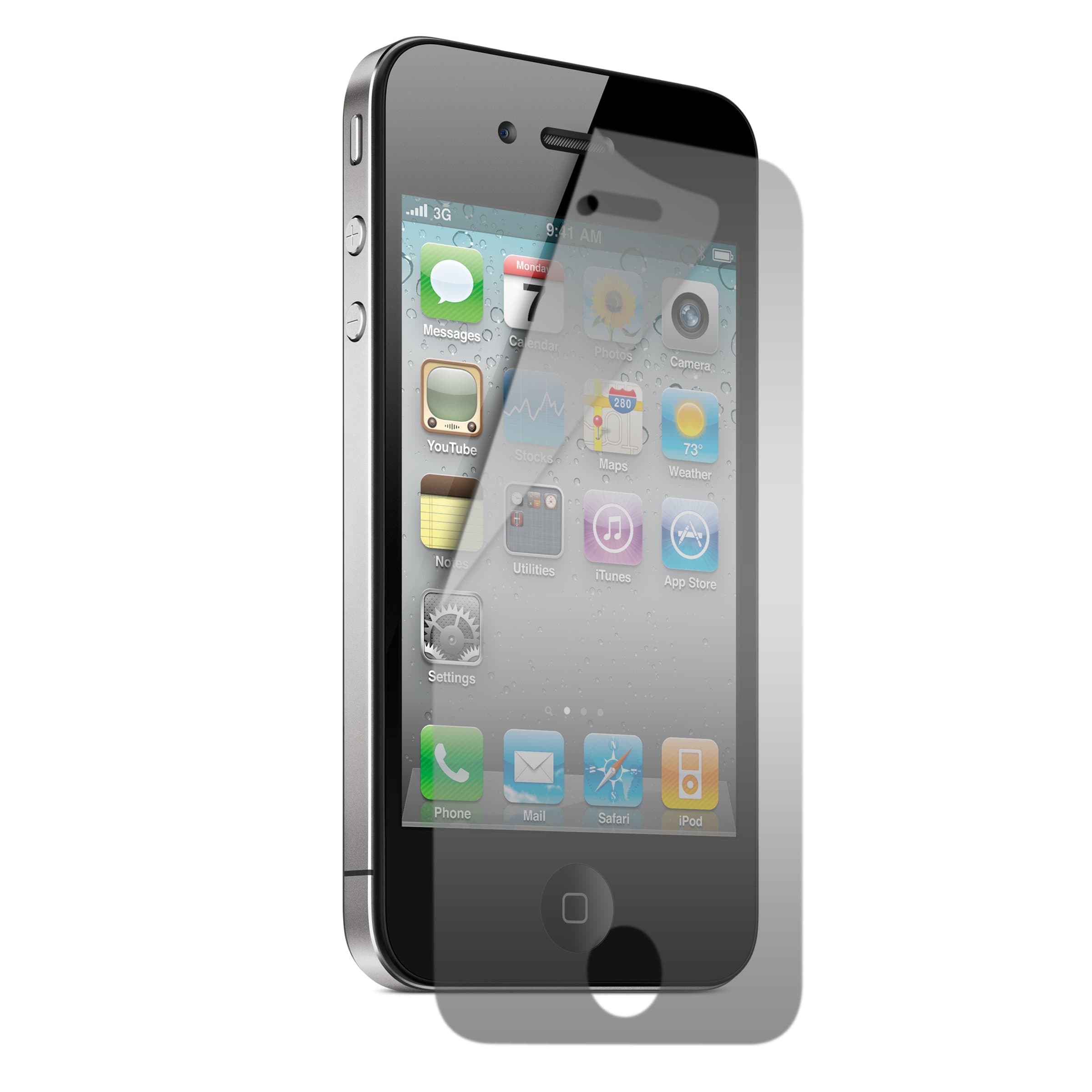 Protective Case for apple iPhone 4/4S (1 x Screen Protector film Matte (anti-finger print