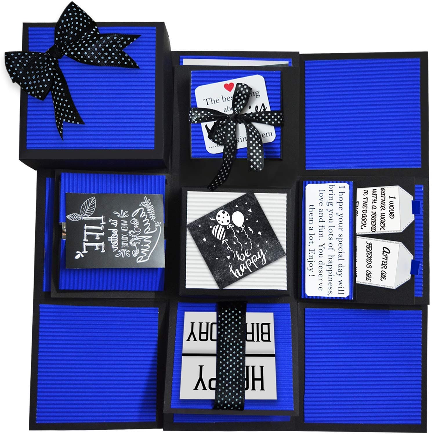 DecuT All Purpose, Multi Layer Ultramarine Non Customized Handmade Explosion Box for Birthday Love