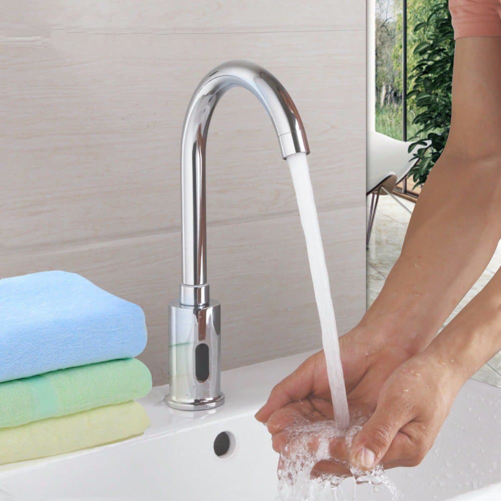 CZOOR YANKYTAP Automatic Sensor Tap Sensor Water Saving Faucets Inductive Kitchen Bathroom Tap Single Cold Water Mixer Taps