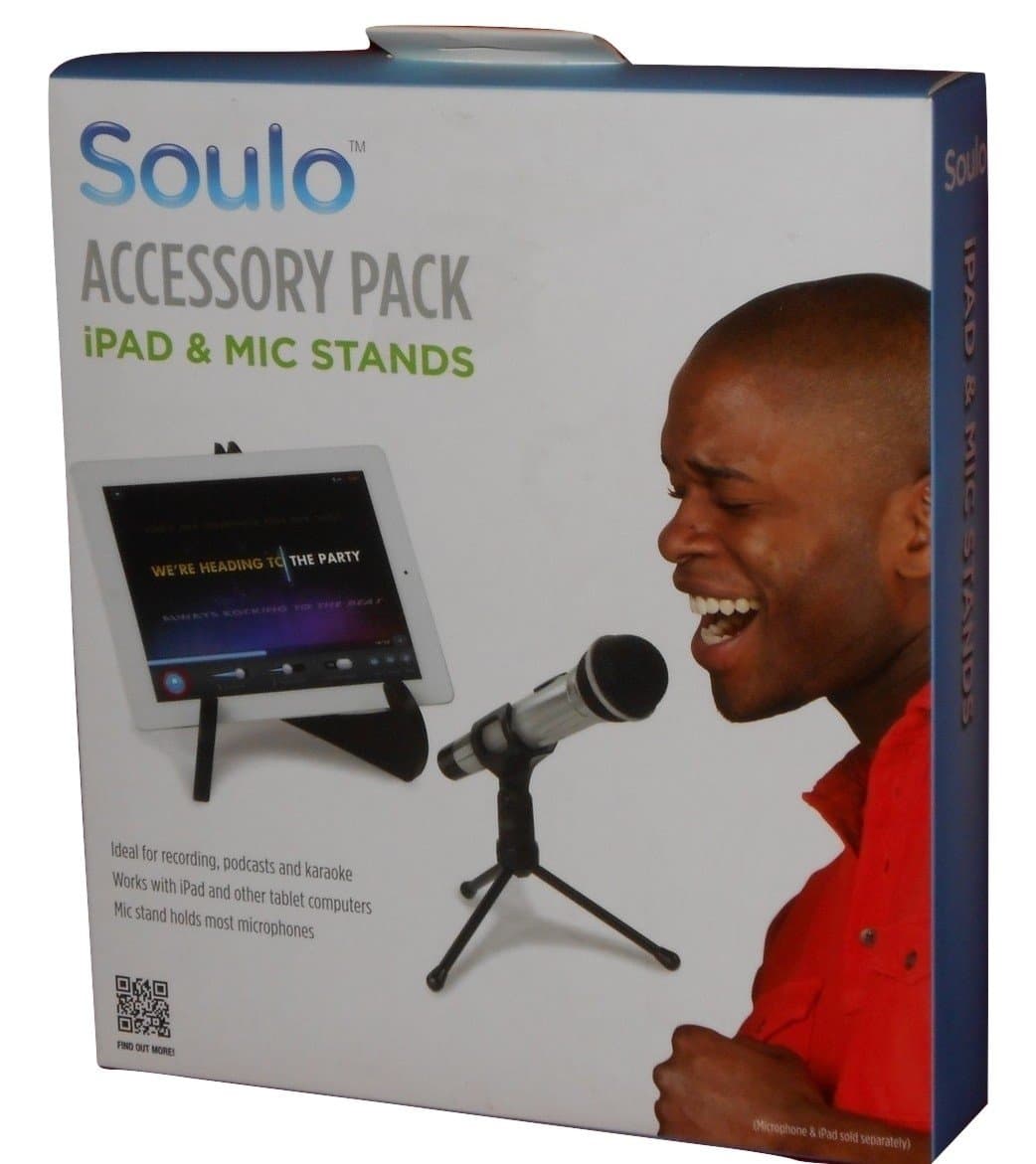 iPad and microphone stands