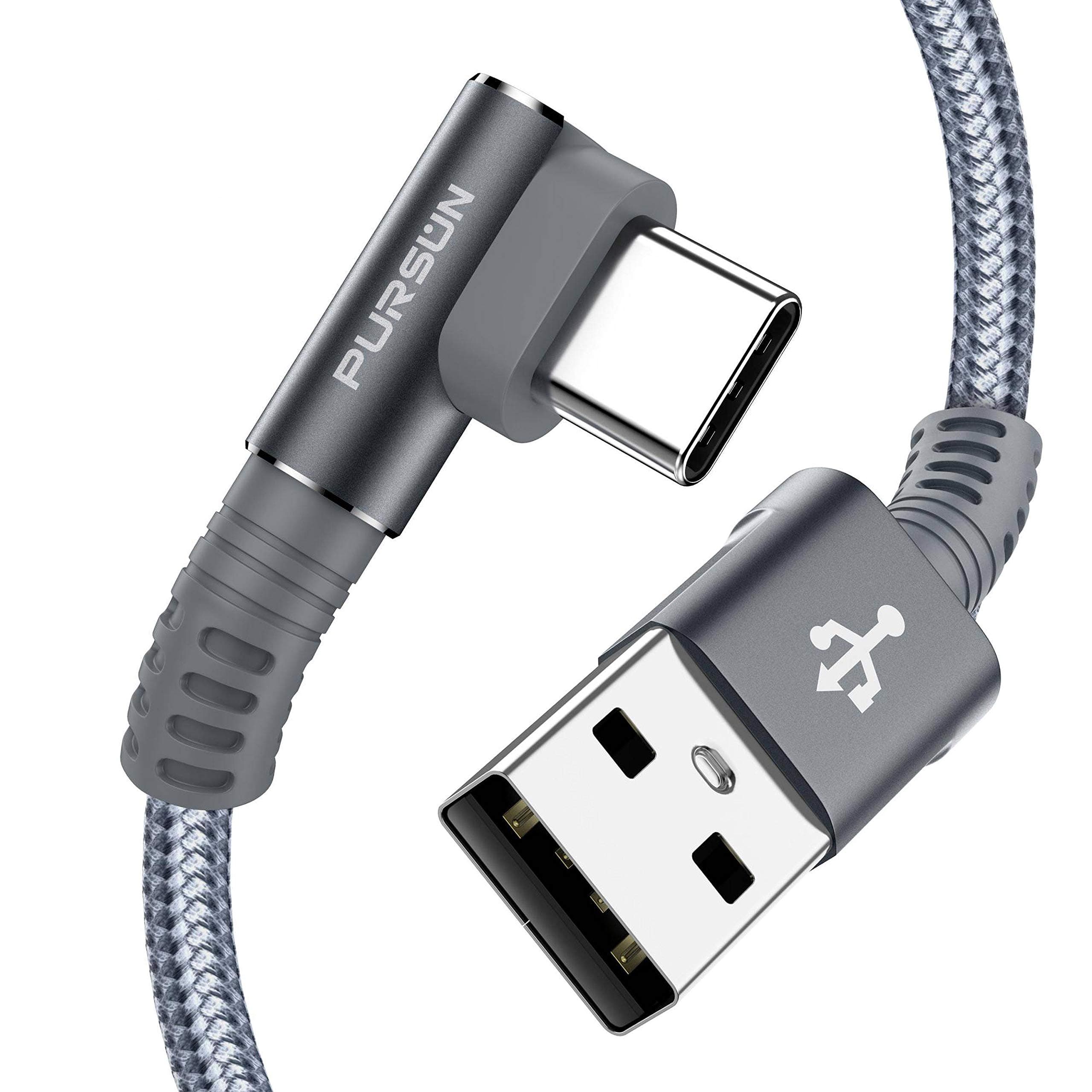 Updated 6FT USB C Cables (2-Pack), 3 Amps Quick Charging Type C Cable, USB A to USB C Fast Data Sync Transfer, Durable Nylon Braided Charger Cable for iPad, Samsung, Google Pixel, Nexus and More