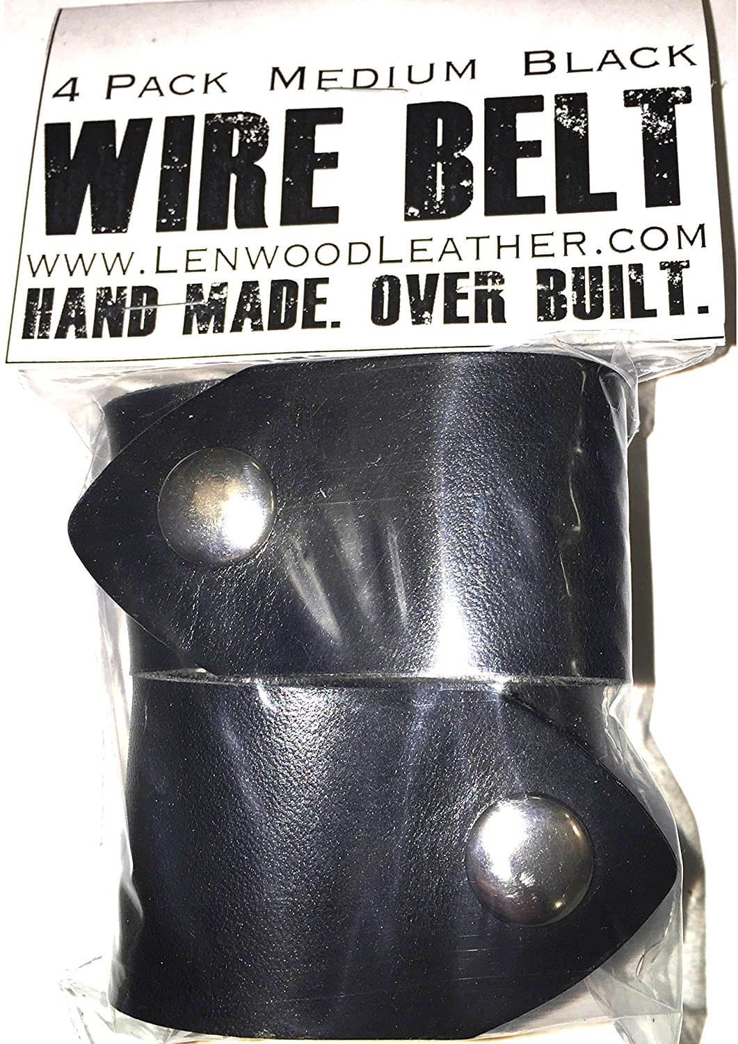Wire Belt - 4 Pack - Medium - Black