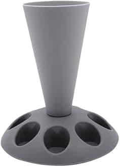 Shelf Piping Bag Stand Bag Holder Icing Holder With 8 Slots Nozzles Piping Stand For Filling Baking Accessories. Wooden Bathroom Shelves (Grey, One Size)