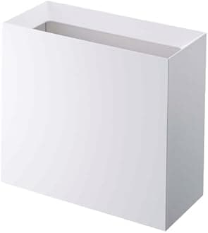 YAMAZAKI Home Trash Can - Modern Garbage Waste Basket with Handle, Plastic, 4 gallons | 15 liters, Handles, Lid, No Assembly Req.