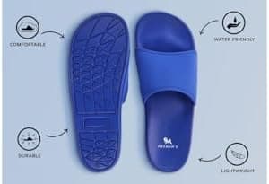 Neeman's Eco Slides for Men | Natural Rubber Lightweight Slippers