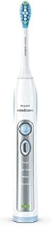Philips Sonicare FlexCare Whitening Edition Rechargeable Toothbrush Premium 2-Pack Bundle HX6964/77 (2 FlexCare Handles, 2 DiamondClean & 2 Plaque Control Brush Heads, 2 USB Charging Travel Cases)
