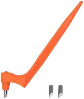 Joyangy Craft Cutting Tools, 360 Degree Rotating Blades Stainless Steel Cutter Pen with 15, 30, 45 Degree Blades for DIY Crafts, Stencils, Scrapbooks-Orange