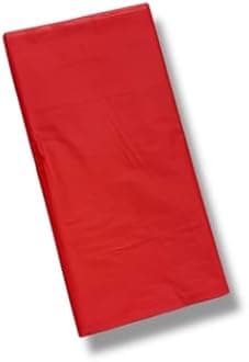 Cathy's toy Shop Large Plastic Rectangle Table Cover Cloth Wipe Clean Party Tablecloth Covers (Red table cover)
