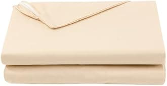 FULI 100% Cotton Cover for Traditional Japanese Floor Futon Mattress, Twin XL, Beige. Made in Japan