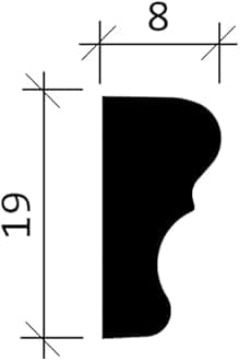 PRO[f]home® - 651321-box 1 Box 48 Pieces Panel Moulding 96 m Profhome