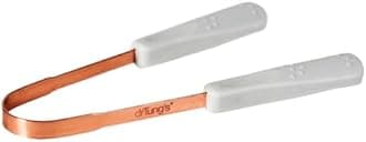 drTungs DrTungs Copper Tongue Scraper - Tongue Cleaner for Adults, Kids, Helps Freshens Breath, Easy to Use Comfort Grip Handle, Comes with Travel Case - Copper Tongue Scrapers (1 Count).