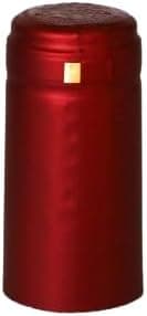 Phoenix & Europa PVC heat shrink capsules with tear tab - 100 count, suitable for wine bottles, satin burgundy finish, premium quality shrink bottle sleeves for professional and home use