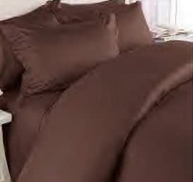 Christopher Adams 1600 Thread Count Full / Double Size Sheet Set in Chocolate Brown