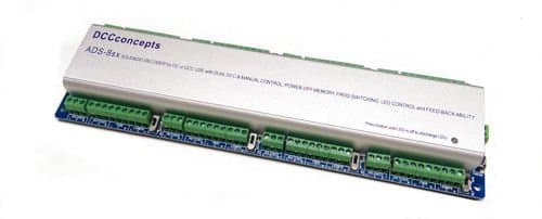 DCC ConceptsDCD-ADS8SX Accessory Decoder CDU Solenoid Drive SX (8 Way)