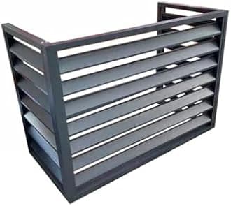 Aluminum Air Conditioner and Heat Pump Cover, Mini Split Air Conditioner Cover, Noise Reduction AC Unit Cover for Indoor and Outdoor, 110x80x60cm,Grey