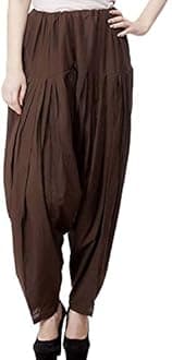 NOBHOB Women's Cotton Plain Patiala Salwar (Size: Free Size, Length: 41 Inches)