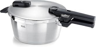 Fissler 602-410-03-000 Pressure Cooker, Easy to Cook with Simple Pressure Display, Premium, 3.5 L., Gas IH Compatible, For 2 - 3 People, Quiet, Pressure Cooker, 2 Levels of Pressure Setting, Made in