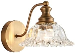 XIEDUN Vintage Wall Sconces Brass Wall Sconces 1 Light Wall Lights for Living Room