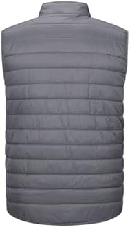 33,000ft Men's Lightweight Gilet, Packable Quilted Puffer Padded Vest Outerwear, Body Warmer Windproof Sleeveless Jacket for Golf Running Hiking Horse Riding