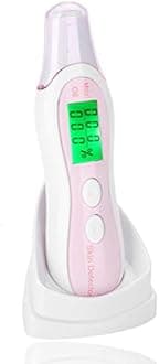 LCD Digital Skin Analyzer, Skin Analyzer Moisture Water Oil Monitor for Skin Care, High Sensitive Facial Skin Tester USB Digital Measuring Device for Home Traveling Beauty Salon(white)