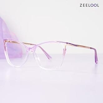 Zeelool Glasses Frame for Women, Cat Eye Eyeglasses Eyewear with Clear Lenses