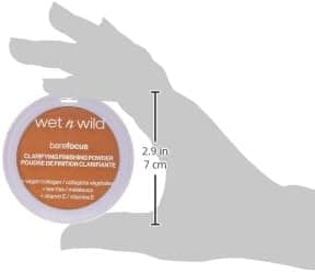 Wet n Wild, Bare Focus, Makeup Clarifying and Finishing Powder, Translucent and Matte for a Flawless Makeup Base, Long-Lasting, with Hyaluronic Acid and Vitamin E, for Medium/Tan Skin Tones