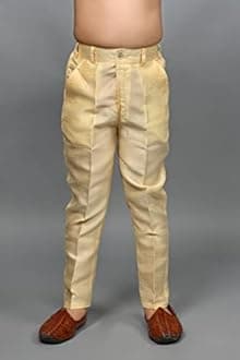 AHHAAAA Kids Ethnic Silk Blend Sequin Print Indo-Western Sherwani Set For Boys