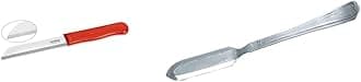 Crystal - CL010 Sleek Serrated Edge Stainless Steel Knife, Multicolour CC962A Stainless Steel Butter Knife, Silver