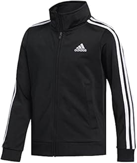 adidas Boy's Big Kid Split Tricot Jacket Warm Up Jacket