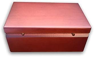 BinkeGG Play (Speak Softly Love) Brown Wooden Jewelry Box Music Box with Sankyo Musical Movement (65 Tunes Option)