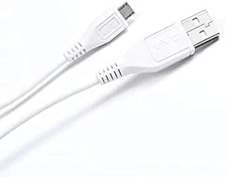 Fast Charging USB-A to Micro USB Cable (1m) | Compatible with Vivo & Android Smartphones -Only Cable (White)