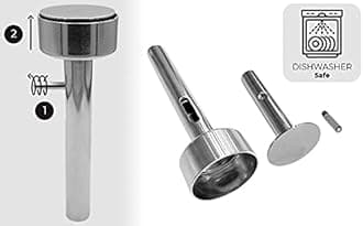 IBYX Falafel and Meatball Maker Scoop - Food Safe and Non-Sticky Stainless-Steel Meatball & Falafel Baller Tool - Simple Scoop & Drop (Small)