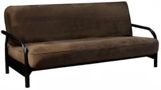 OctoRose Full Size Bonded Classic Soft Micro Suede Futon Mattress Sofa Bed Cover (Chocolate Brown)
