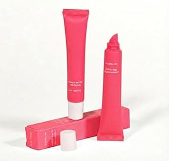 Summer Lip Glossy Butter Balm, Instant Moisture Pink Tint, Non-Sticky, Conditioning Formula to Soothe & Repair Dry, Chapped Lips, Jelly Lip Stain with Natural Scent (#5Pink Guava, 1Pc)
