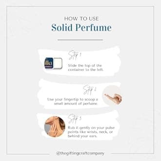 Geranium Solid Perfume | Date Ready Pocket Size Body Fragrance for Men & Women - 10g