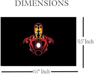 Laptop Skin Stickers Bubble-Free HD Quality Sticker for Laptops Upto 15.6" (Dustproof|Waterproof|Scratchproof|Reusable) - Iron Man EDS1