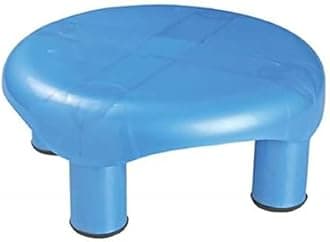 Kuber Industries Pack of 2 Bathroom Stool | Stool for Sitting | Plastic Stool for Bathroom | Anti-Slip with Strong Bearing | Patla for Toilet | Blue