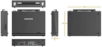 Avmatrix PVS0613 Video Switcher Portable 6 Channel 4×SDI and 2×HDMI Video Mixer Converter with 13.3 inch FHD LCD Monitor(PVS0613)