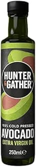 Hunter & Gather Extra Virgin Avocado Oil 250ml | 100% Natural Cold Pressed, Unrefined and Bottled in UK | Versatile for Cooking, Drizzling & Dipping I Seed-Oil Free