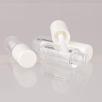 COSIDEA 10pcs Empty White 0.8ml mini lip gloss tubes Sample size lipgloss containers for sample sack lip oil DIY