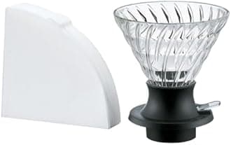 HARIO (ハリオ) Immersion Type Dripper Switch 360 - Easy Extraction by Pressing, Yields 360ml, Heat Resistant Glass, Black, Made in Japan, Ideal for Gifts, SSD-360-B