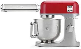 XL Roller KAX99.A0ME, Food Processor Accessories, for Extra Wide Lasagne Plates with up to 22 cm, Chrome-Plated Stainless Steel Casing, Roller Rolls Made of Robust Aluminium, Multicoloured