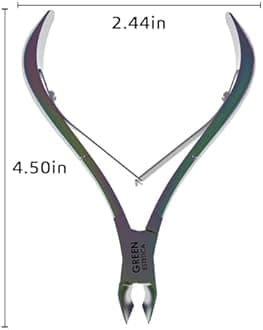 Professional Cuticle Trimmer Nail Cuticle Cutter Stainless Steel Cuticle Nippers with Sharp Blades of Cuticle Remover Clippers Manicure Tools Double Spring for Nail Care Pedicure Nail Tools (Multi)