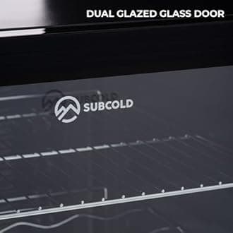 Subcold Super35 LED Mini Fridge | 35L Table-Top Beer, Wine & Drinks Fridge | Energy Efficient with Dual-Glazed Glass Door