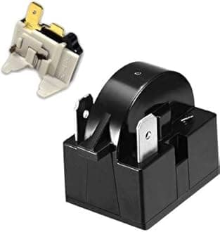 Compressor Relay (2 Pin) + Overload Protector Suitable for Single Door & Double Door Refrigerators. (100 Ltr to 350 Ltr)